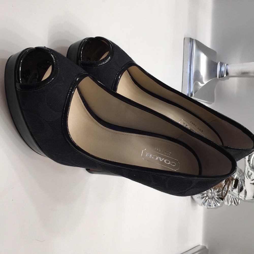 Coach black heels